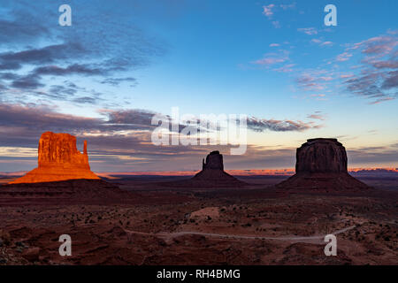 Monument Valley at Sunset Stock Photo - Alamy