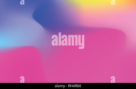 Abstract Holographic Background in pastel neon color design. Blurred wallpaper. Vector illustration for your modern style trends 80s 90s background Stock Vector