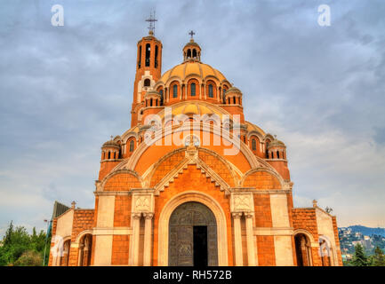 Melkite Greek Catholic basilica of St. Paul at Harissa, Lebanon Stock Photo