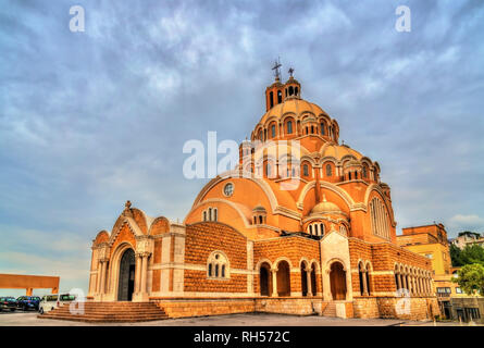 Melkite Greek Catholic basilica of St. Paul at Harissa, Lebanon Stock Photo