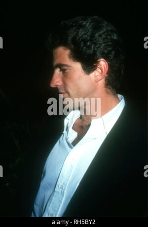 LOS ANGELES, CA - DECEMBER 1: John F. Kennedy Jr. on December 1, 1993 at Georgia Restaurant on Melrose Avenue in Los Angeles, California. Photo by Barry King/Alamy Stock Photo Stock Photo