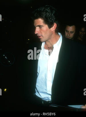 LOS ANGELES, CA - DECEMBER 1: John F. Kennedy Jr. on December 1, 1993 at Georgia Restaurant on Melrose Avenue in Los Angeles, California. Photo by Barry King/Alamy Stock Photo Stock Photo
