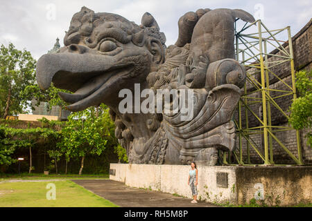 Large-scaled monument of Garuda statue in GWK cultural park. a mystical bird at the Garuda Wisnu Kencana at Uluwatu, Bali Island, Indonesia. Bali is a Stock Photo