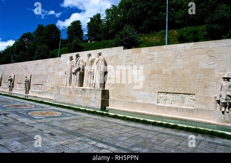 Reformation Wall by architect Alphonse Laverrière in Geneva Switzerland Stock Photo