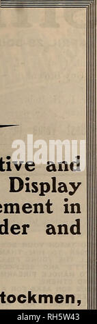 . Breeder and sportsman. Horses. itlrday, May 12, 1917] THE BREEDER AND SPORTSMAN LET US SUGGEST. An Attractive and Appealing' Display Advertisement in The Breeder and Sportsman More Prominent Stockmen, Horsemen, Sportsmen and Farmers are Reading THIS PAPER than any Other Pub- of It's Class in the West. Our Growing Circulation Indicates the BREEDER and SPORTSMAN oc- cupies first place in the Homes of ALL PROGRESSIVE STOCKMEN EVERY ISSUE IS FILED BY SUBSCRIBERS If You Want To Reach The BETTER BUYERS of the West WRITE or WIRE And we will Come To You With Further Information The Publishers Get in Stock Photo