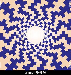 Abstract blue and yellow line background. Vector stock. Illustration of square stripes Stock Vector