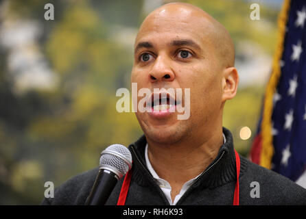 ***FILE PHOTO*** Cory Booker Announces 2020 Presidential Bid PERTH AMBOY, NJ - NOVEMBER 27- U.S. Sen. Cory Booker is joined by his mother, Carolyn, for a series of Thanksgiving week service events in Perth Amboy, NJ .Perth Amboy Senior Center Thanksgiving Lunch. Photo Credit: VanTine /MediaPunch Stock Photo