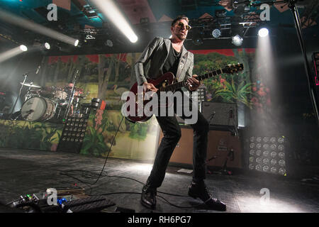 Glasgow, Scotland, UK. 1st Feb, 2019. Californian rock band Rival Sons, in concert at The Barrowlands Ballroom, Credit: Stuart Westwood/Alamy Live News Stock Photo