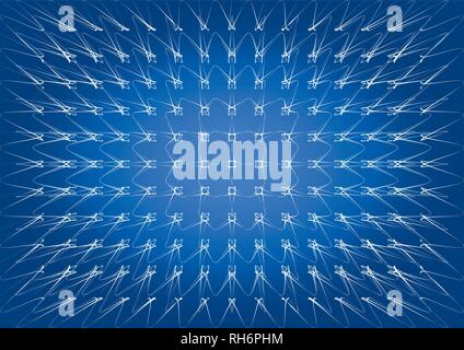 Vector - Abstract blue geometric  gradient background, vector from polygons, triangle, vector illustration, vector pattern, triangular template Stock Vector