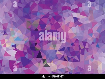 Vector - Abstract pink, red geometric gradient background, vector from polygons, triangle, vector illustration, vector pattern, triangular template Stock Vector