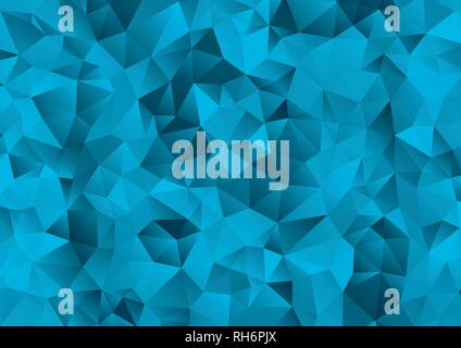 Vector - Abstract blue geometric gradient background, vector from polygons, triangle, vector illustration, vector pattern, triangular template Stock Vector