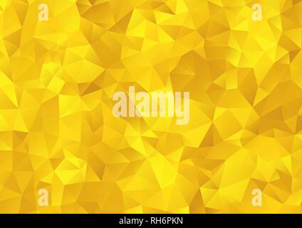 Vector - Abstract orange, yellow geometric gradient background, vector from polygons, triangle, vector illustration, vector pattern, triangular templa Stock Vector