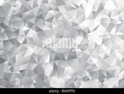 White Polygon Art Background geometric pattern, triangle polygon design, vector background, Low poly illustrated white background Business Design Stock Vector