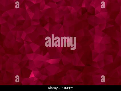 Vector - Abstract pink, red geometric gradient background, vector from polygons, triangle, vector illustration, vector pattern, triangular template Stock Vector
