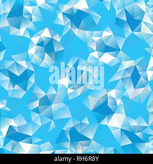 Vector - Abstract blue geometric  gradient background, vector from polygons, triangle, vector illustration, vector pattern, triangular template Stock Vector