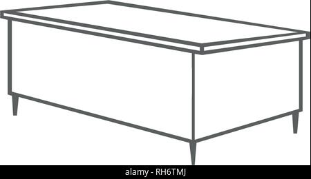 Table icon. One of set web icons. Vector illustration isolated on white. Stock Vector