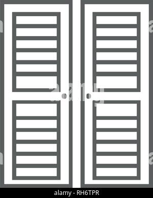 cupboard icon. Elements of furniture icon. Premium quality graphic design. Signs, outline symbols collection icon for websites, web design. Stock Vector