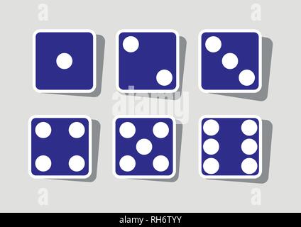 Devils bones, Ivories sign. Vector. New year reddish icon with outside stroke and gray shadow on light gray background. Vector illustration. Stock Vector