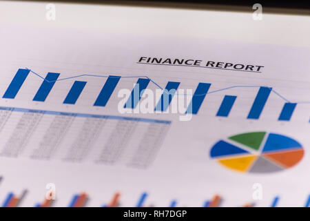 Business finance, accounting, statistics and analytic research concept. Financial accounting Stock Photo