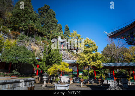 Jade Garden, Mu’s Residence, the mansion of the Mu family, Old Town of Lijiang, Yunnan province, China Stock Photo