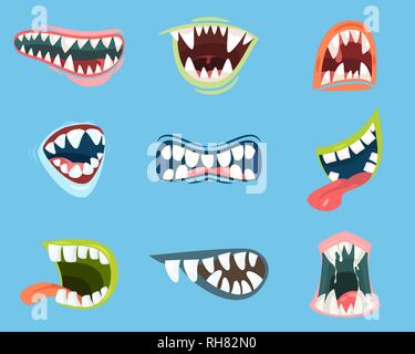 Dracula or monster, vampire Stock Vector