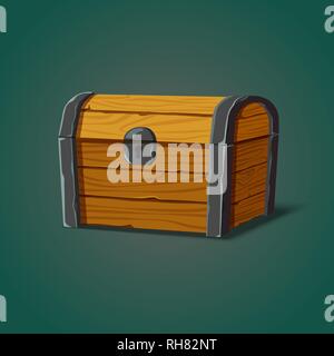 Isolated dower chest Stock Vector