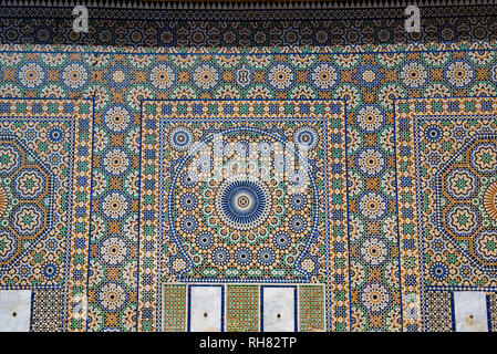 Arabic floral seamless pattern - traditional Islamic background. Decorative element - Traditional Moroccan pattern, colorful mosaic tiles Stock Photo