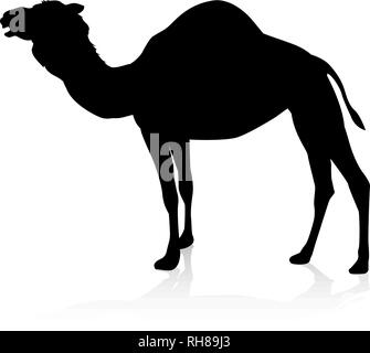 Camel Animal Silhouette Stock Vector