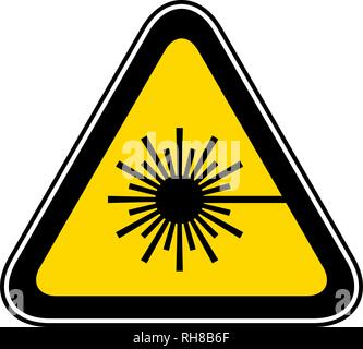 Triangular Warning Hazard Symbol Stock Vector