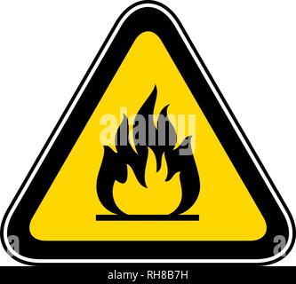 Triangular Warning Hazard Symbol Stock Vector