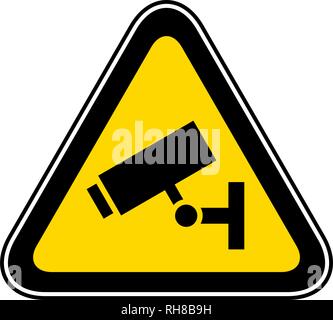 Triangular Warning Hazard Symbol Stock Vector