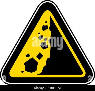 Triangular Warning Hazard Symbol Stock Vector
