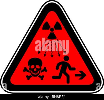 Triangular Warning Hazard Symbol Stock Vector