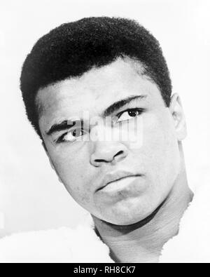 MUHAMMAD ALI - Cassius Clay - (1942-2016. American boxer in 1967. Stock Photo