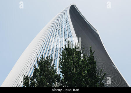 London, UK - July 24, 2018: Exterior of 20 Fenchurch Street, known as a Walkie Talkie building and a home of Sky Garden, London's highest public garde Stock Photo