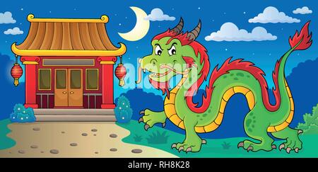 Chinese dragon theme image 4 - eps10 vector illustration. Stock Vector