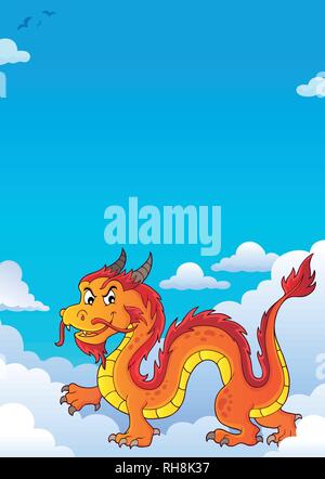 Chinese dragon theme image 7 - eps10 vector illustration. Stock Vector