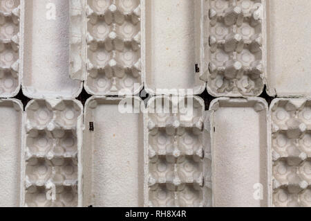 Top view of empty carton egg containers Stock Photo
