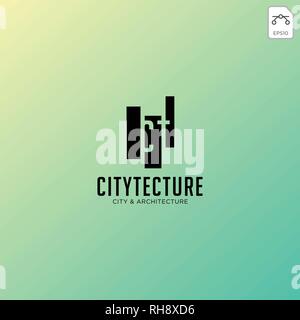 Architecture construction logo template vector icon elements Stock Vector