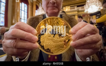 London, UK. 29th Jan, 2019. The Trial of the Pyx at Goldsmiths Hall. Credit: Guy Corbishley/Alamy Live News Stock Photo