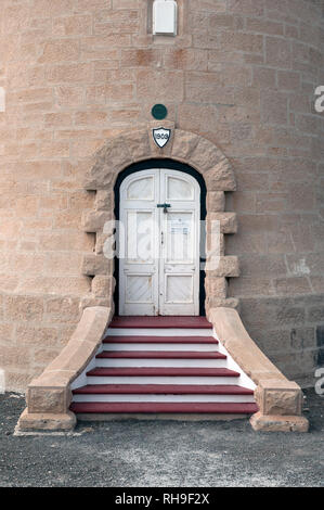Steps and doorway of the Lighthouse at Cape du Couedic. Flinders Chase National Park, Kangaroo Island, South Australia Stock Photo