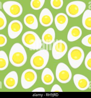 Fried Eggs Seamless Pattern Stock Vector