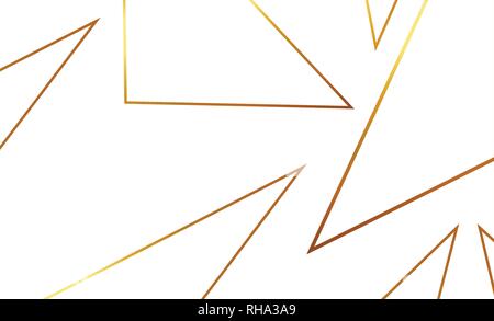 Seamless geometric. Golden background. Vector seamless. Golden texture. Geometric background with triangle. Gold, Glitter, Modern Stock Vector