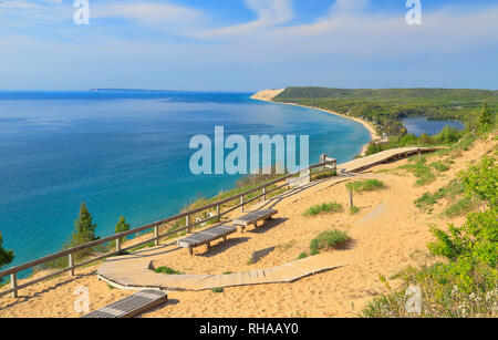 Empire Bluffs Trail, Sleeping Bear Dunes National Lakeshore, Empire, Michigan, USA Stock Photo