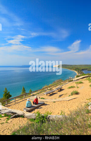 Empire Bluffs Trail, Sleeping Bear Dunes National Lakeshore, Empire, Michigan, USA Stock Photo