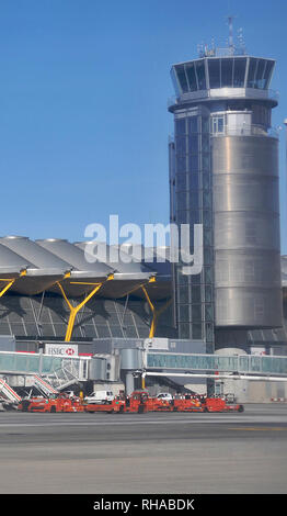 control tower, Barajas international airport, Madrid, Spain Stock Photo