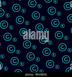 background copyright proterty intellectual symbol pattern vector illustration Stock Vector