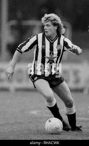 PAUL GASCOIGNE, NEWCASTLE UNITED FC, , 1985 Stock Photo