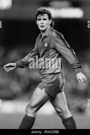 MARK HUGHES, BARCELONA FC, , 1986 Stock Photo