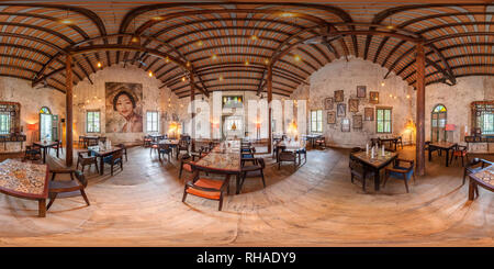 360 degree panoramic view of Chinese House in Phnom Penh